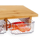 Tabla de cortar Kinvara Marrón Transparente Natural 40 x 6 x 28 cm