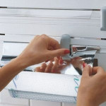 Portarrollo de Papel de Cocina Leifheit 25703 Blanco Gris Blanco/Gris Plástico
