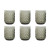 Set de Vasos Home ESPRIT Gris Cristal 240 ml (6 Unidades)
