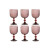 Set de Copas Home ESPRIT Rosa Cristal 325 ml (6 Unidades)