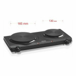 Placa Eléctrica de Cocción Haeger HP-02B.013A Negro 2 Fogones Multicolor 2250W