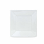 Set de platos reutilizables Algon Blanco Plástico 23 x 23 x 2 cm (24 Unidades)
