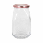 Tarro de Cristal Transparente Inde Tasty 1,05 L Con Tapa (12 Unidades)