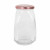 Tarro de Cristal Transparente Inde Tasty 1,05 L Con Tapa (12 Unidades)