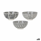 Bol para Aperitivos Alfares Nomi Negro ø 15,5 x 7,7 cm 15 x 7,3 cm (18 Unidades)