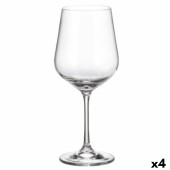 Set de copas de vino Bohemia Crystal Sira 580 ml 6 Piezas (4 Unidades)