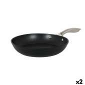 Cacerola con Tapa de Cristal Quttin Spiral Ø 28 cm Aluminio Forjado (2 Unidades)