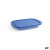 Fiambrera Borgonovo Igloo Azul Rectangular 800 ml 26 x 18,5 x 3,4 cm (12 Unidades) (26 x 18,5 x 3,4 cm)