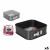Molde Desmontable Quttin Acero al carbono Negro 24 x 24 x 8 cm (6 Unidades)