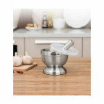 Mortero de cocina Quttin Acero Inoxidable Acero 9,8 x 8,2 cm Antideslizante (6 Unidades)