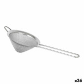 Colador de Acero Inoxidable Quttin Cónico Acero Inoxidable (36 Unidades) (10 cm)