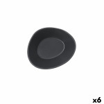 Set de Aperitivo Bidasoa Cosmos Gris Cerámica 12 cm (6 Unidades)