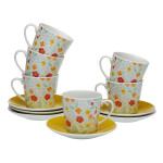 Juego de Té Versa Flandes Porcelana 9 x 14 x 14 cm 10,5 x 8 x 6 cm 14 x 14 x 2 cm 6 Unidades