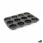 Molde para Tartaletas Quttin 29 x 22 x 2,2 cm Perforado 8 Unidades