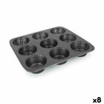 Molde para Tartaletas Quttin 32 x 30 x 3,2 cm Perforado 8 Unidades