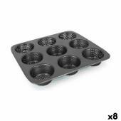 Molde para Tartaletas Quttin 32 x 30 x 3,2 cm Perforado 8 Unidades