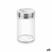 Especiero Vivalto LH1103 5 x 8,5 x 5 cm Transparente Plateado (12 Unidades)