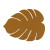 Salvamantel Versa Hoja de planta Mostaza 35 x 44,5 cm