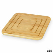 Salvamantel Kinvara 896 Natural Bambú Cuadrado 19 x 1 x 19 cm (24 Unidades)