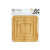 Salvamantel Kinvara 896 Natural Bambú Cuadrado 19 x 1 x 19 cm (24 Unidades)