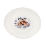 Plato Llano Vivalto LYBP-120 Blanco Vidrio opalino 30,5 x 3 x 26 cm (18 Unidades)