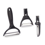 Set de Peladores Kinvara KT190129 Acero Inoxidable Polipropileno ABS Cabezales intercambiables 3 Piezas (24 Unidades)
