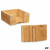 Posavasos Kinvara Natural Bambú Cuadrados 12 x 6 x 12 cm 12 x 5,5 x 12 cm 7 Piezas (12 Unidades)
