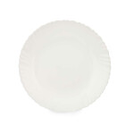 Plato Llano Vivalto Blanco Vidrio opalino 24 x 2 x 24 cm (24 Unidades)