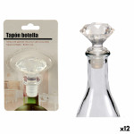 Tapón hermético para botella Kinvara 25013 Transparente 4,5 x 14,5 x 8,5 cm Diamante (12 Unidades)
