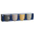 Juego de 4 Tazas Mug Home ESPRIT Amarillo Beige Gris Rosa Porcelana 410 ml 13 x 9 x 9,4 cm