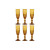 Set de Copas Home ESPRIT Ambar Cristal 150 ml (6 Unidades)