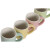 Juego de Tazas de Café Home ESPRIT Amarillo Azul Verde Rosa Porcelana 90 ml 4 Piezas