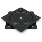 Plato Giratoria Albora Cuadrado 330X330 Negro (Soporta 300Kgs. Aprox.)