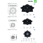 Plato Giratoria Albora Cuadrado 330X330 Negro (Soporta 300Kgs. Aprox.)