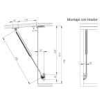 Compact Ascendente Fricc. L355 60N Con Soporte P/Pta.madera Ascendente.