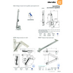 Bisagra Compas Mamut 200Mm Pta/Ascen. Soporta Max.5Kgs. Con Retencion.