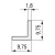 Perfil Aluminio Eton Para Cantos 3M Natural  Forma Angular 9,75X9,75. Venta Por Barras. (10 uds.)