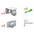 Kit Herrajes Supra 2Ptas Ext + Int Espesor 16 Espesor Puerta Max.16Mm. Sgm 30 Ext/Int