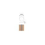 Tapon Adhesivo Lino Cancun L-1 13Mm. (1000 uds.)
