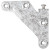 Colgador Escuadra Con Tornillo Izquierdo Galvanizado