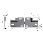 Placa Wp5 Libra (H6-H7-H11) L154 Zincado