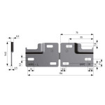 Placa Wp5 Libra (H6-H7-H11) L154 Zincado