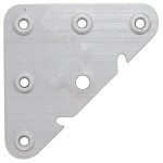 Escuadra Colgador 304/000. Acero. Galvanizado. 6 Taladros. Altura 69Mm (100 uds.)
