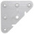 Escuadra Colgador 304/000. Acero. Galvanizado. 6 Taladros. Altura 69Mm (100 uds.)