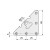 Escuadra Colgador 304/000. Acero. Galvanizado. 6 Taladros. Altura 69Mm (100 uds.)