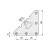 Escuadra Colgador 304/000. Acero. Galvanizado. 6 Taladros. Altura 69Mm (100 uds.)