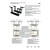Mecanismo Elevable Mesa Nadia 90X90 Negro 1Mec.dcha+1Mec.izda+2Muelles+2Bulon Largos