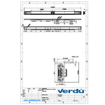 Guia Mesa Extensible Basic H37 L680 Bidi  Sin Freno 1 Tablero X 500Mm. Carga 60Kg.