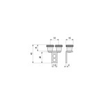 Guiador Doble Rodillo Nylon Con Goma