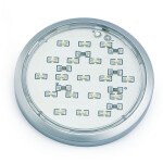 Foco Snoopy Plata 19Leds 1.14W 12V Luz Blanca Adhesivo,Amp,No Incluye Trans,Cable 60Cms